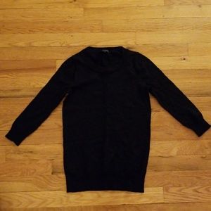 J crew black wool sweater top